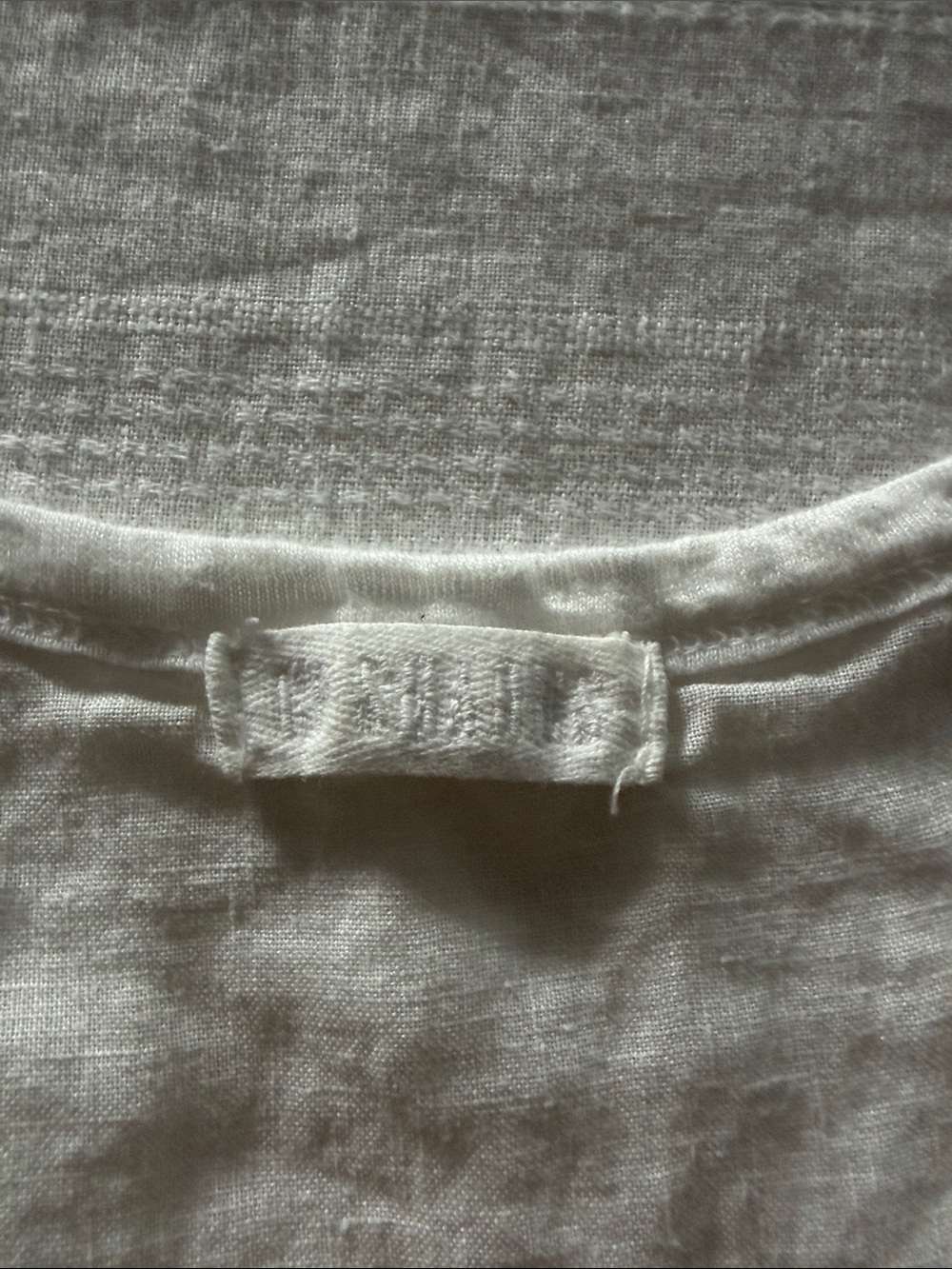 CP Shades White Sleeveless Tiered linen dress/swimsuit cover - Picture 4 of 7
